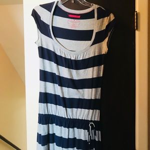 American Eagle Blue and Grey Striped Dress.